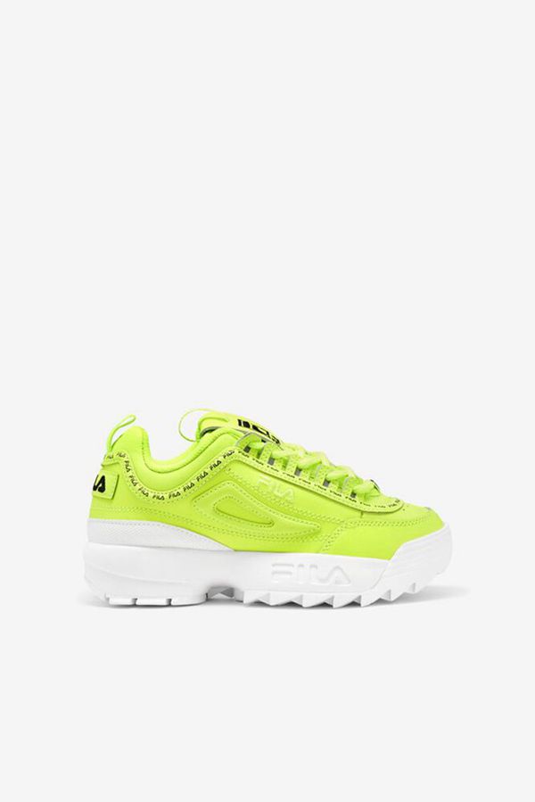 Fila Disruptor 2 Repeat Boy's Sneakers - Yellow/White/Black,NZ 902-42086